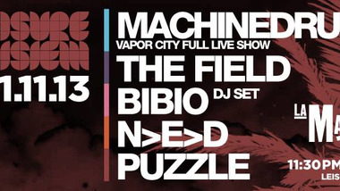 Machinedrum, The Field, Bibio, N>E>D et Puzzle à la Machine Du Moulin Rouge