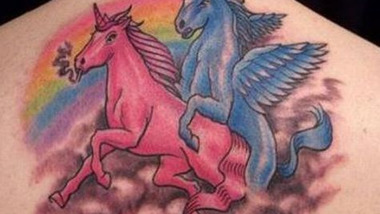 Les pires tatouages de licornes