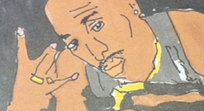 Un enfant de 7 ans peint des pochettes d'albums de rap mythiques