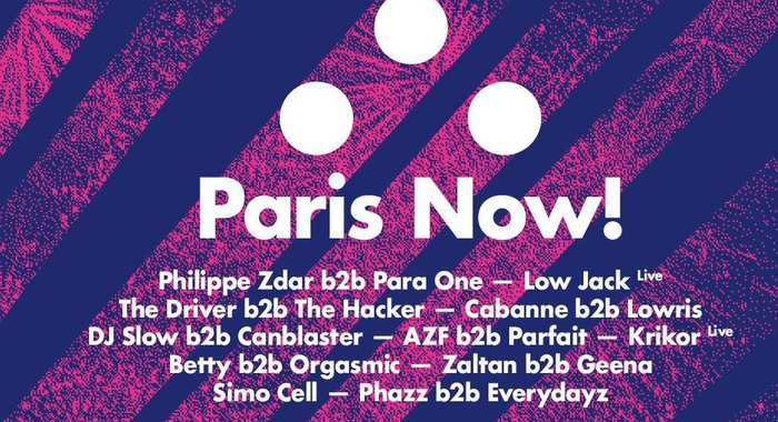 RBMA Paris et la Gaîté lyrique présentent : Paris Now! RBMA avec Philippe Zdar, Low Jack, Etienne Jaumet, Zaltan, Geena, Krikor...