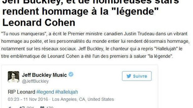 Hommage de Jeff Buckley à Leonard Cohen : le stagiaire en charge des bandeaux i-Télé bosse visiblement maintenant au Huffington Post